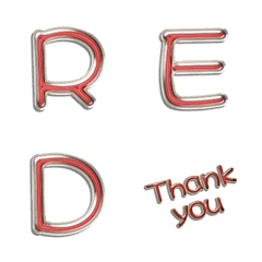 grain red 3d alphabet res VOL1