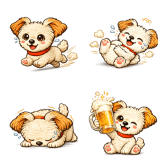 狗狗表情符號：馬爾基犬