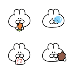 move white rabbit Emoji (4)