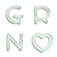 creamy green alphabet res VOL1