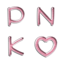 ST cute pink alphabet res VOL1