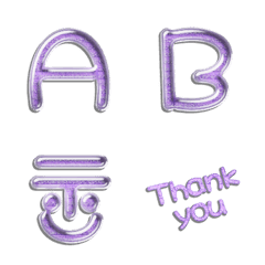 ST purple metal alphabet res VOL1