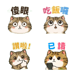 Chubby Cat Animated Emoji