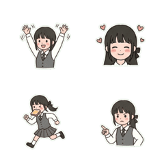 制服女孩的日常心情