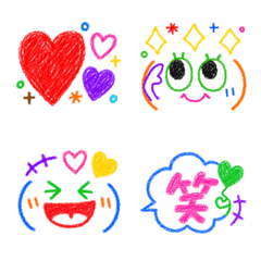 kaomoji colorful face