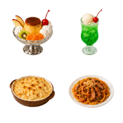 Mini Retro Cafe Food Emojis