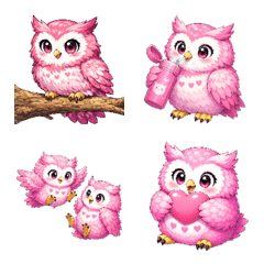 Cute Pink Owl