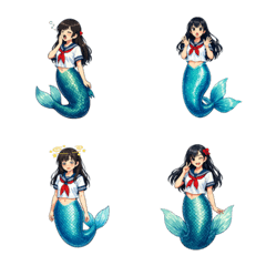 人魚 (笑う、歌う、寝る、など)