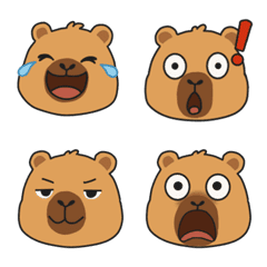Boro the Capybara Cute Emoji