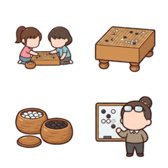 귀여운 바둑 이모티콘