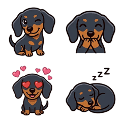 Miniature Dachshund emoji for daily use.
