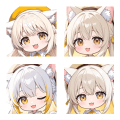 ほのぼのネコちゃん 絵文字