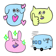 いぬねこうさぎの絵文字