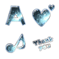 alphabet Vol1 sky green sparkle