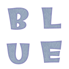 blue grain metal  alphabet  Vol1