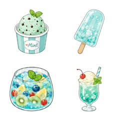 Fresh Soda Mint Sweets Emojis