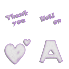 purple white grange alphabet Vol1