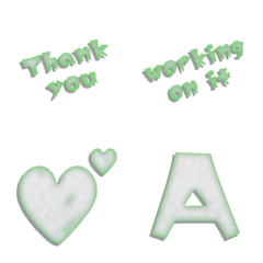 white green mix alphabet Vol1