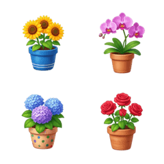 Potted flowers Emoji