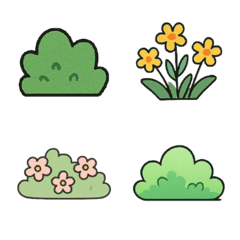 グリーンガーデン：低木と植物たち