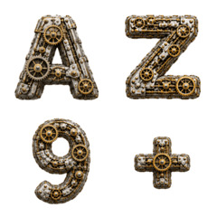 emoji alphabet number steampunk