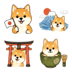 Japanese Shiba Inu Emojis - JAPAN