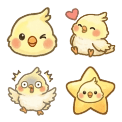 Chubby Cockatiel Daily Emoji