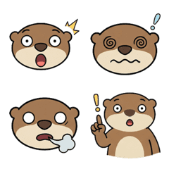 40 Surprise Emojis of Otter-kun