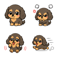 Cute Mini Dachshund Emoji