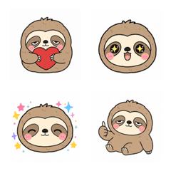Various sloth emojis