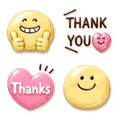 Fluffy, various facial expressions emoji