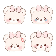 Cute, fluffy, and soft bear Emojis
