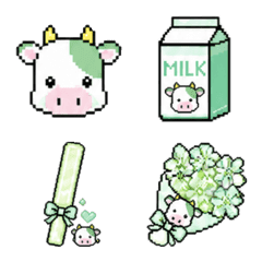 Cow Fan Activity Emojis (Green Version)
