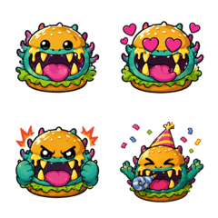 Gabu-Kawa Monster Burger Emoji