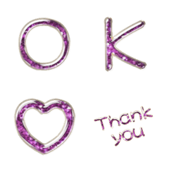 glitter purple dot alphabet res VOL1