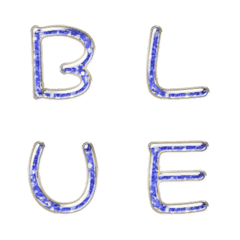 glitter bright blue alphabet res VOL1