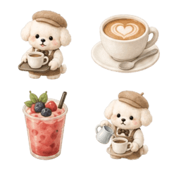 Cafe staff dog emoji
