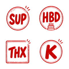 趣味印章（英文日常）Ａ