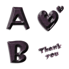 edge purple dark stone alphabet Vol.1