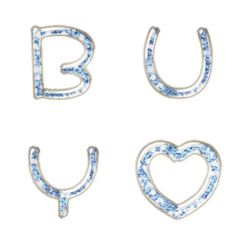S blue glitter alphabet res VOL1