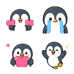 Penguin daily animated emoji stickers