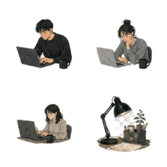 現代日常表情貼第三彈
