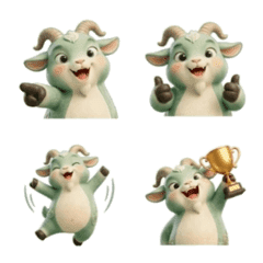 Tang Goat Praiseworthy Team Stickers