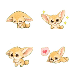 Soft Real Shy Fennec Fox