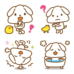 Omusubi dog KORO_ Simple Emoji 2