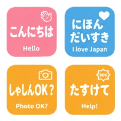 JLPT N5 Travel Japanese Emoji Vol.3