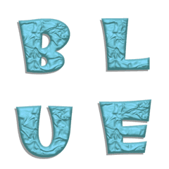 sky blue crack stone alphabet Vol.1