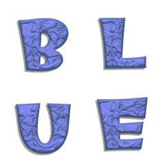 crack stone blue alphabet Vol.1