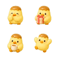 Purin Duck Greetings