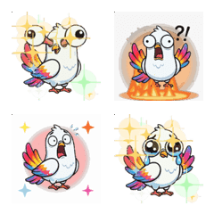 Eye-Popping Rainbow Peace Dove Emoji